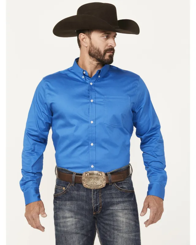 Cody James Men's Basic Twill Long Sleeve Button-Down Performance Western Shirt sold by Cody James