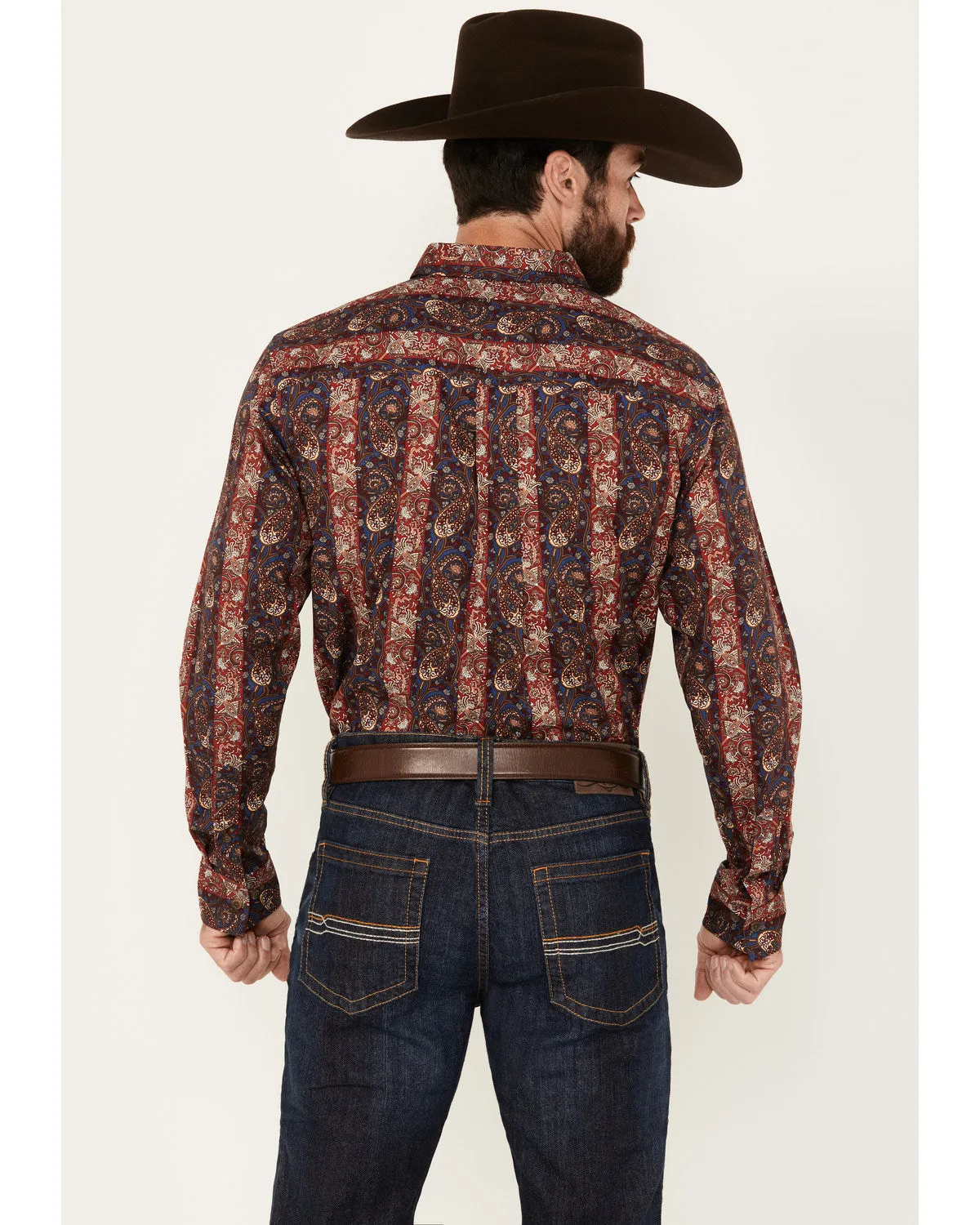 Cody James Men's Decoy Paisley Print Long Sleeve Stretch Button-Down Western Shirt sold by Cody James product image thumbnail 4