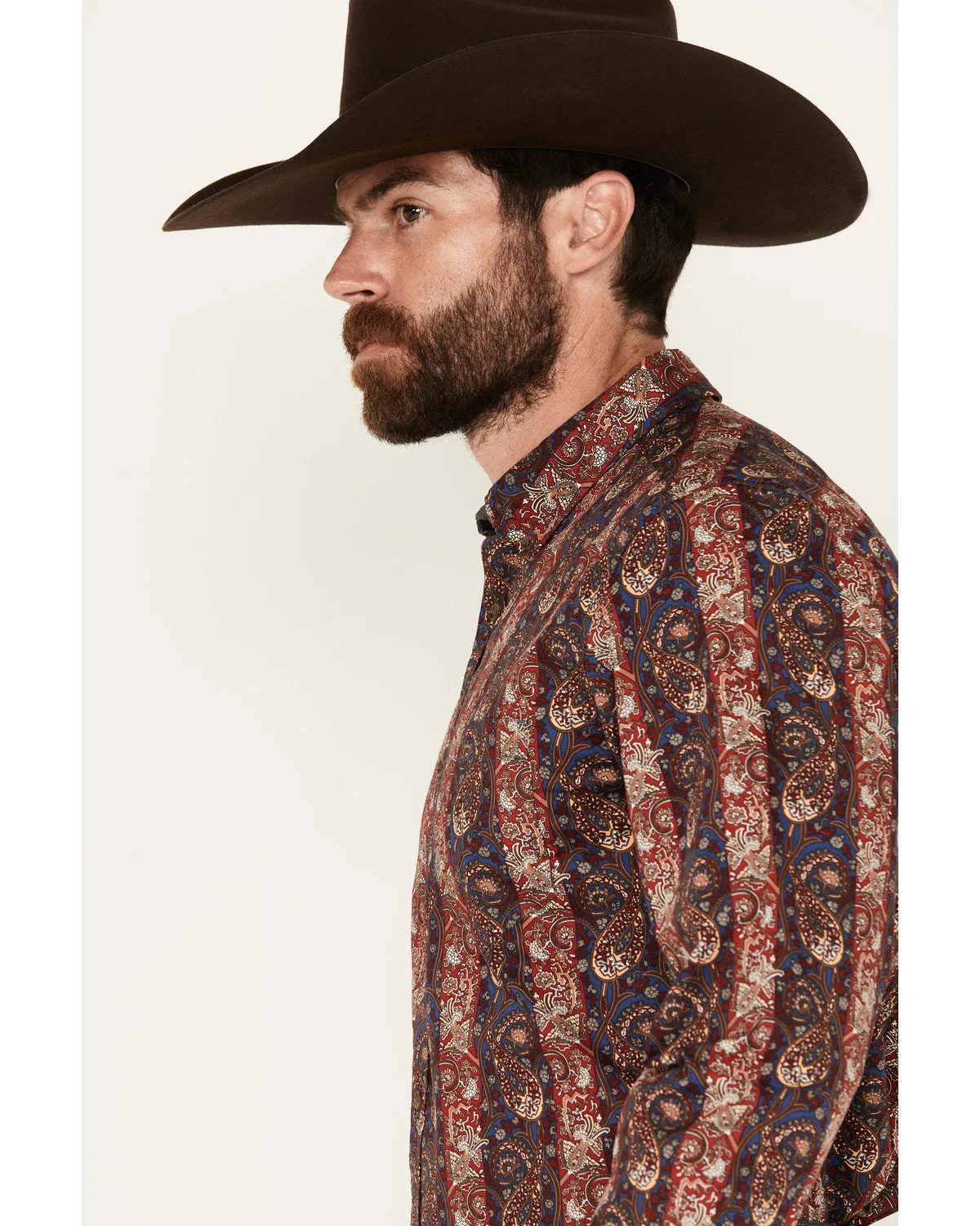 Cody James Men's Decoy Paisley Print Long Sleeve Stretch Button-Down Western Shirt sold by Cody James product image thumbnail 2