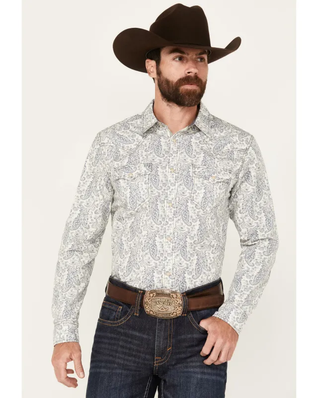 Cody James Men's Dagget Paisley Print Long Sleeve Snap Western Shirt - Big sold by Cody James