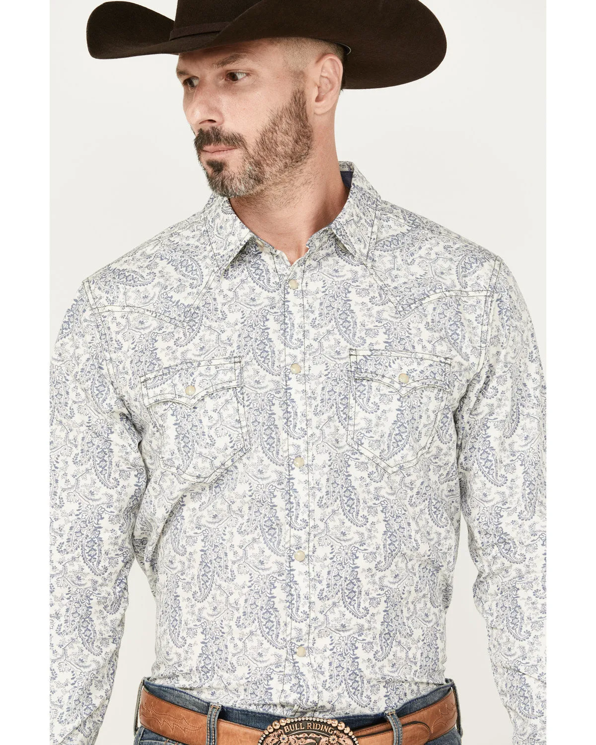 Cody James Men's Dagget Paisley Print Long Sleeve Snap Western Shirt sold by Cody James product image thumbnail 2