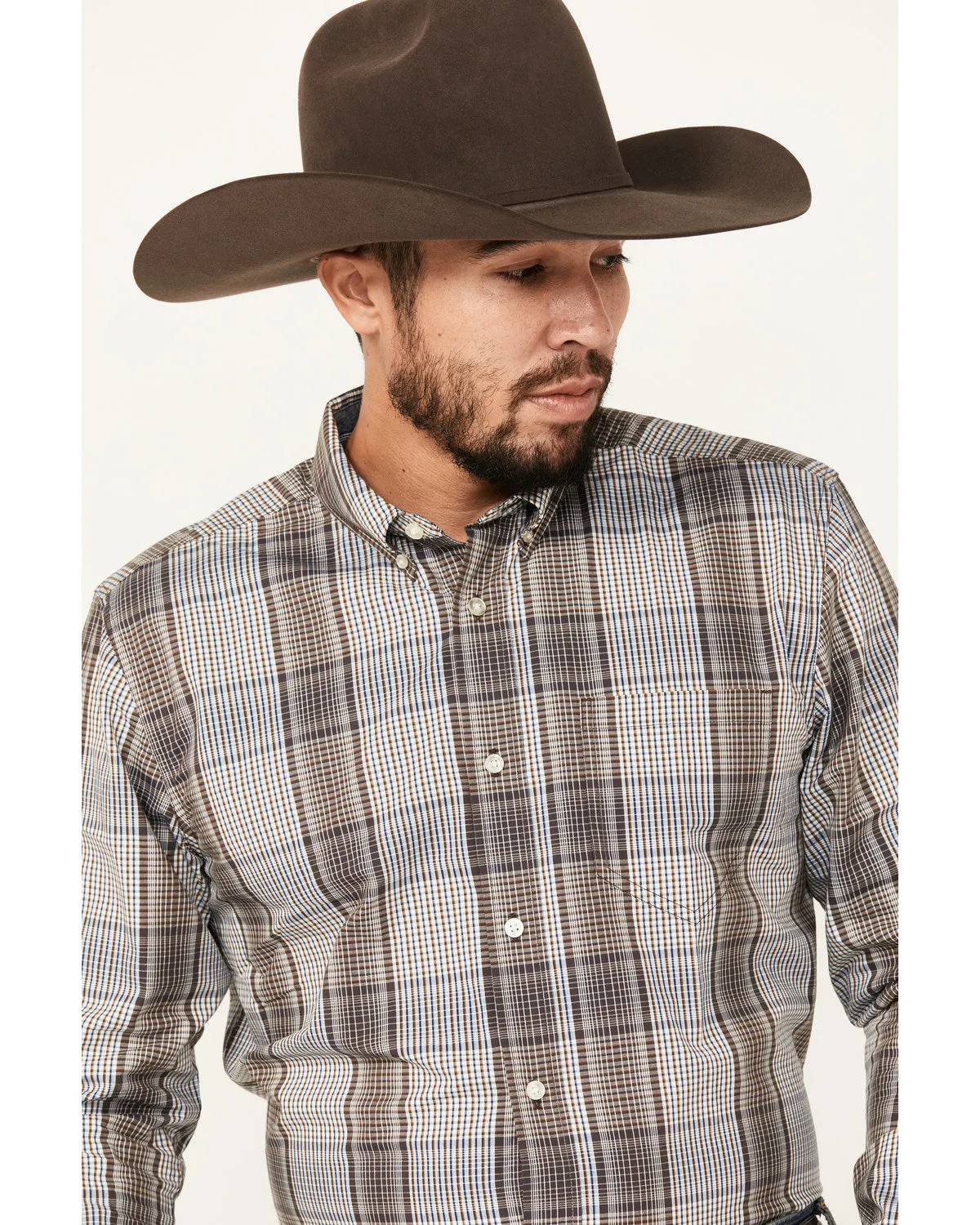 Cody James Men's Fiesta Plaid Print Long Sleeve Button-Down Western Shirt sold by Cody James product image thumbnail 2