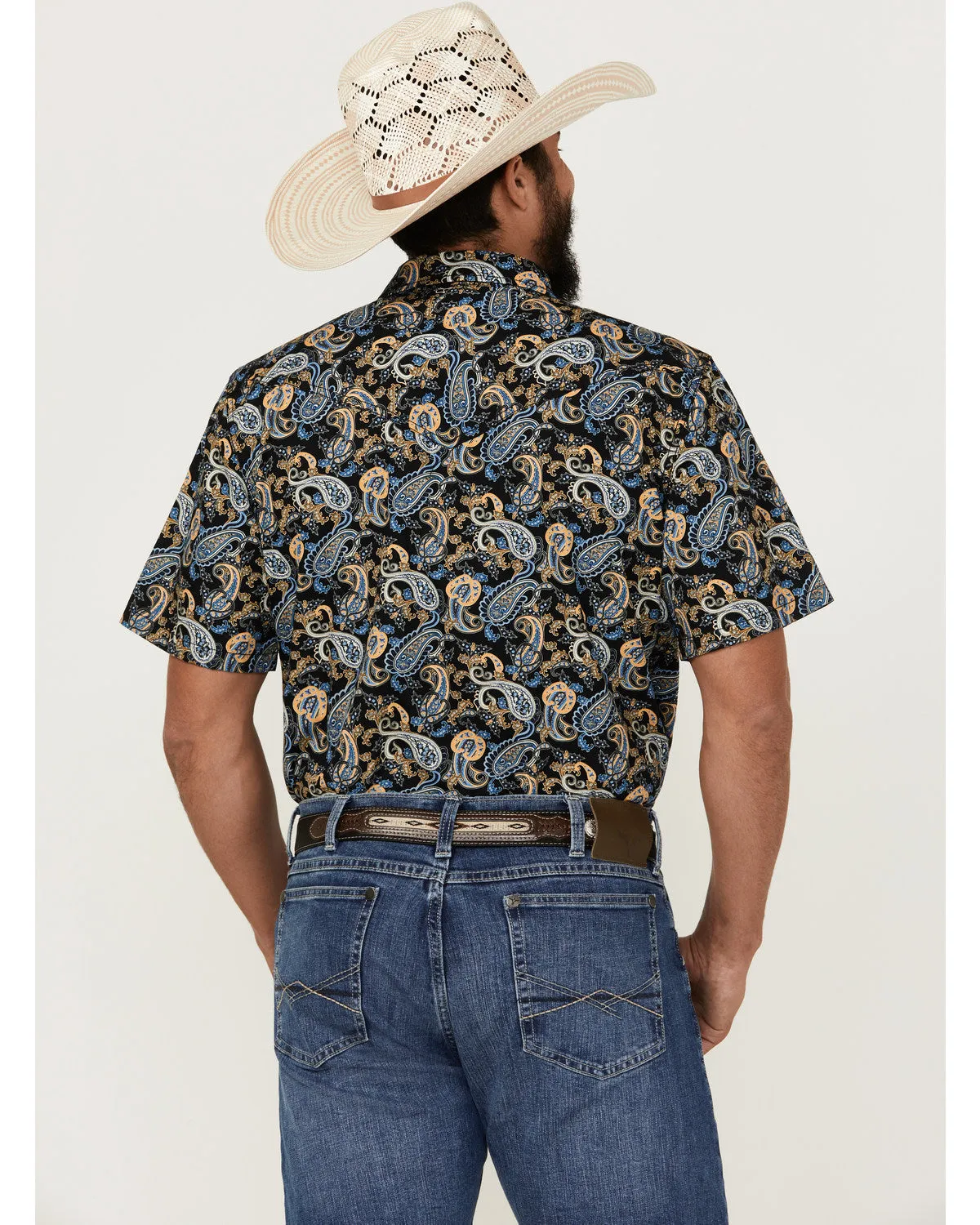 Cody James Men's 18 Carat Paisley Print Short Sleeve Snap Western Shirt sold by Cody James product image thumbnail 4