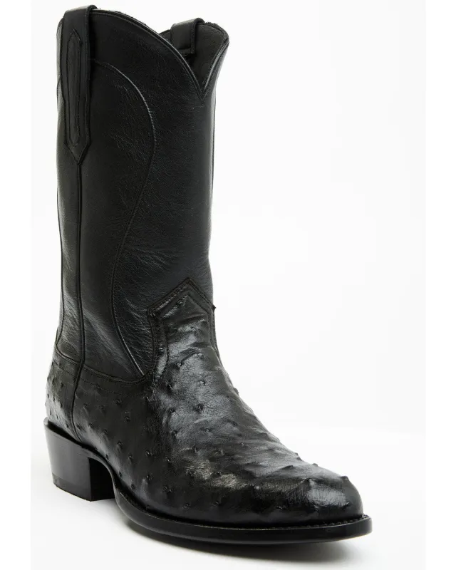 Cody James Black 1978® Men's Chapman Exotic Full-Quill Ostrich Western Boots - Round Toe sold by Cody James