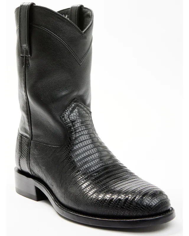 Cody James Black 1978® Men's Carmen Exotic Teju Lizard Roper Boots - Round Toe sold by Cody James