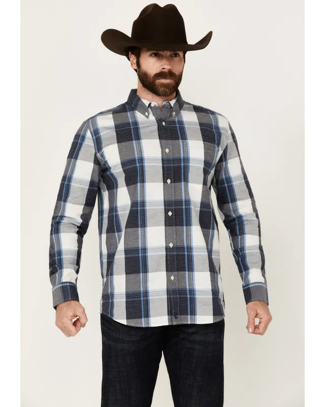 Cody James Men's Gallop Plaid Print Long Sleeve Button-Down Stretch Western Shirt sold by Cody James