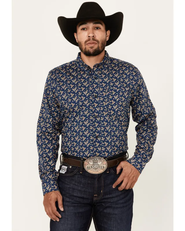 Cody James Men's El Camino Hills Floral Print Long Sleeve Button-Down Stretch Western Shirt sold by Cody James