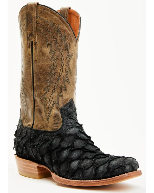 Cody James Men's Vaqueras Exotic Pirarucu Western Boots - Square Toe made by Cody James