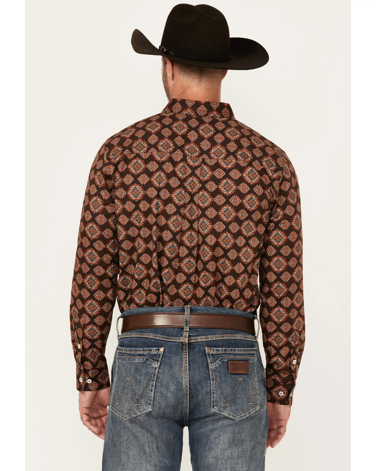 Cody James Men's Bite The Bullet Southwestern Print Long Sleeve Button-Down Stretch Western Shirt sold by Cody James product image thumbnail 4