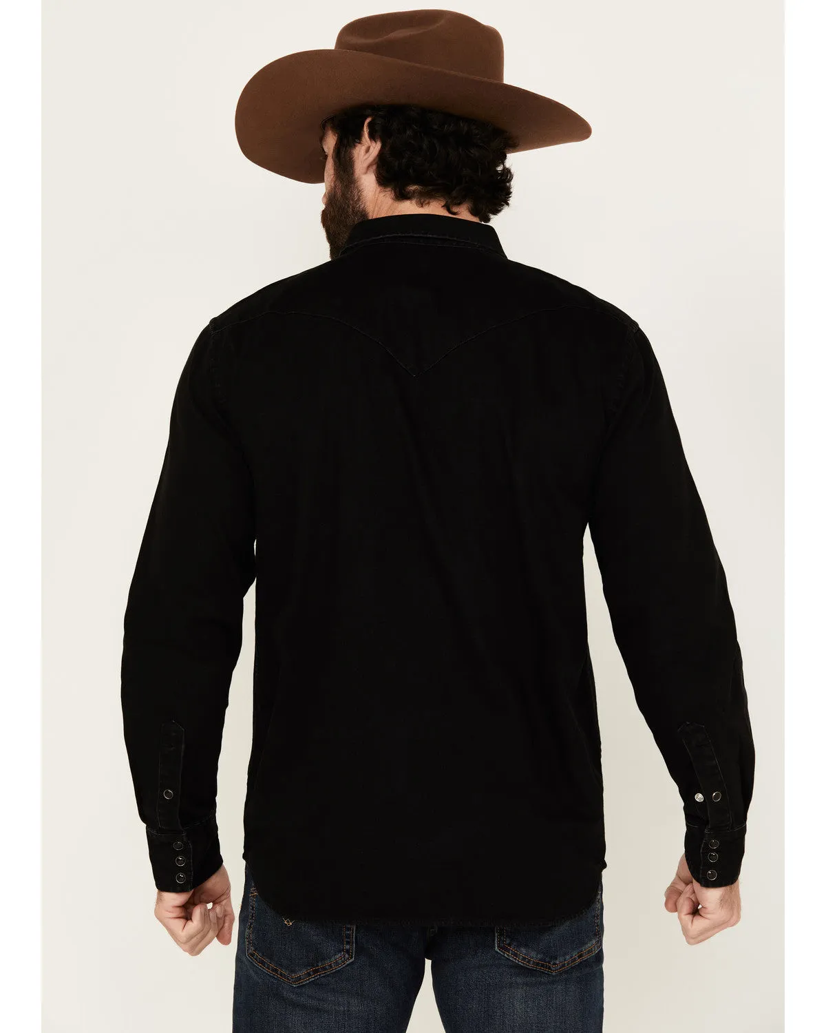 Cody James Men's Solid Long Sleeve Snap Denim Western Shirt - Tall sold by Cody James product image thumbnail 4