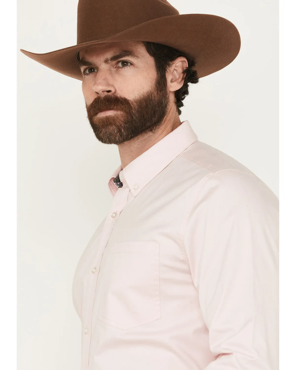 Cody James Men's Performance Twill Solid Long Sleeve Button-Down Stretch Western Shirt sold by Cody James product image thumbnail 2