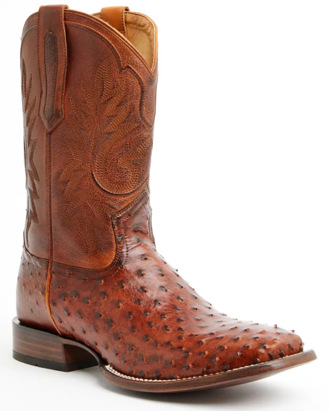 Cody James Black 1978® Men's The Hayward Exotic Full Quill Ostrich Western Boots - Broad Square Toe sold by Cody James