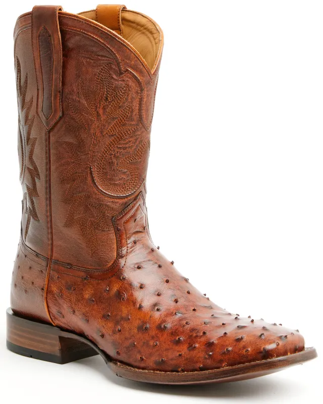 Cody James Black 1978® Men's The Hayward Exotic Ostrich Western Boots - Broad Square Toe sold by Cody James