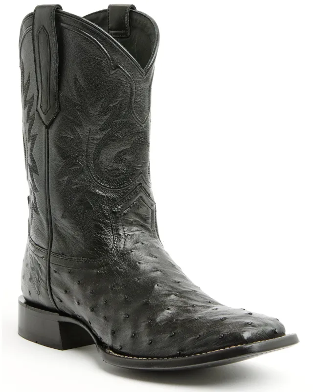 Cody James Black 1978® Men's The Hayward Exotic Full Quill Ostrich Western Boots - Broad Square Toe sold by Cody James