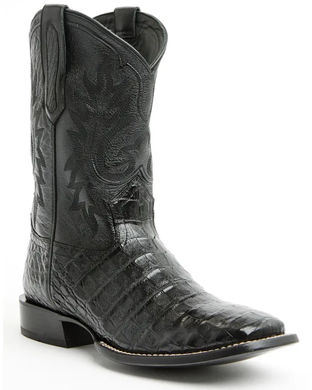 Cody James Black 1978® Men's The Hayward Exotic Caiman Western Boots - Broad Square Toe sold by Cody James