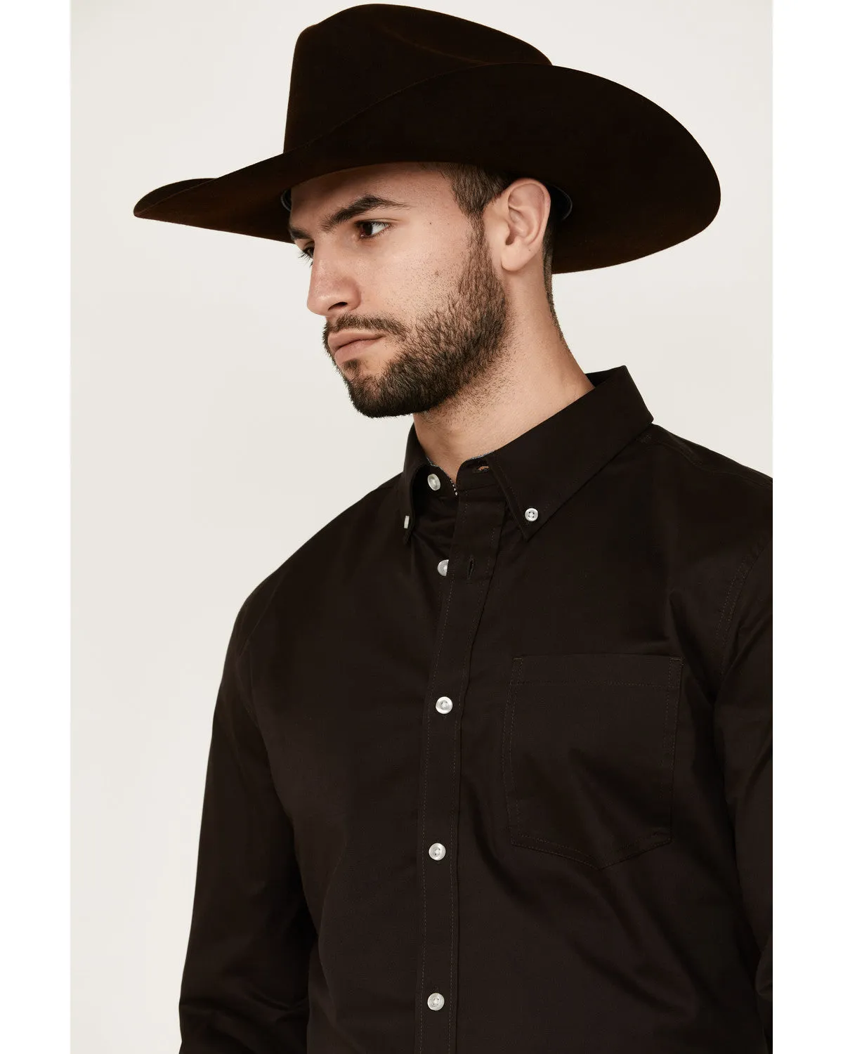 Cody James Men's Basic Solid Long Sleeve Button-Down Stretch Western Shirt - Tall sold by Cody James product image thumbnail 2