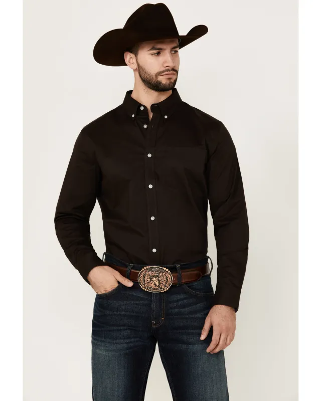 Cody James Men's Basic Solid Long Sleeve Button-Down Stretch Western Shirt - Tall sold by Cody James