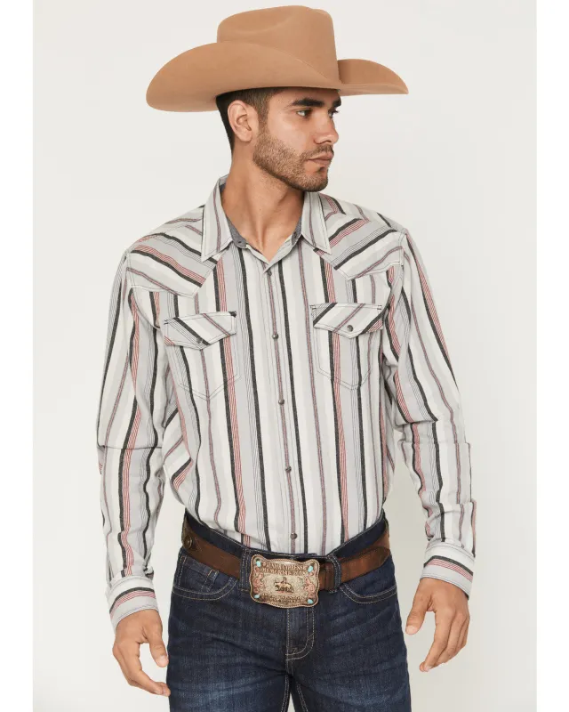 Cody James Men's Saddle Ridge Striped Print Long Sleeve Snap Western Shirt sold by Cody James