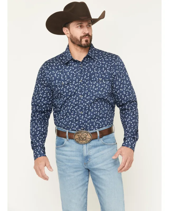 Cody James Men's Tidal Wave Micro Floral Print Long Sleeve Snap Western Shirt sold by Cody James