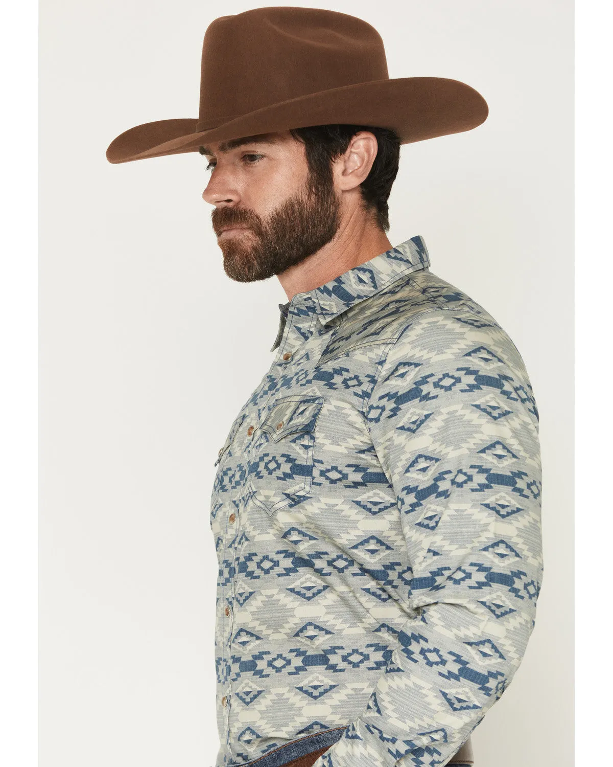Cody James Men's Wider Southwestern Print Long Sleeve Snap Western Shirt sold by Cody James product image thumbnail 2