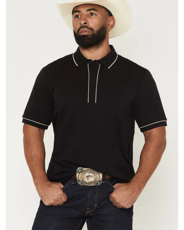 Cody James Black 1978® Men's Cooper Solid Short Sleeve Stretch Polo made by Cody James