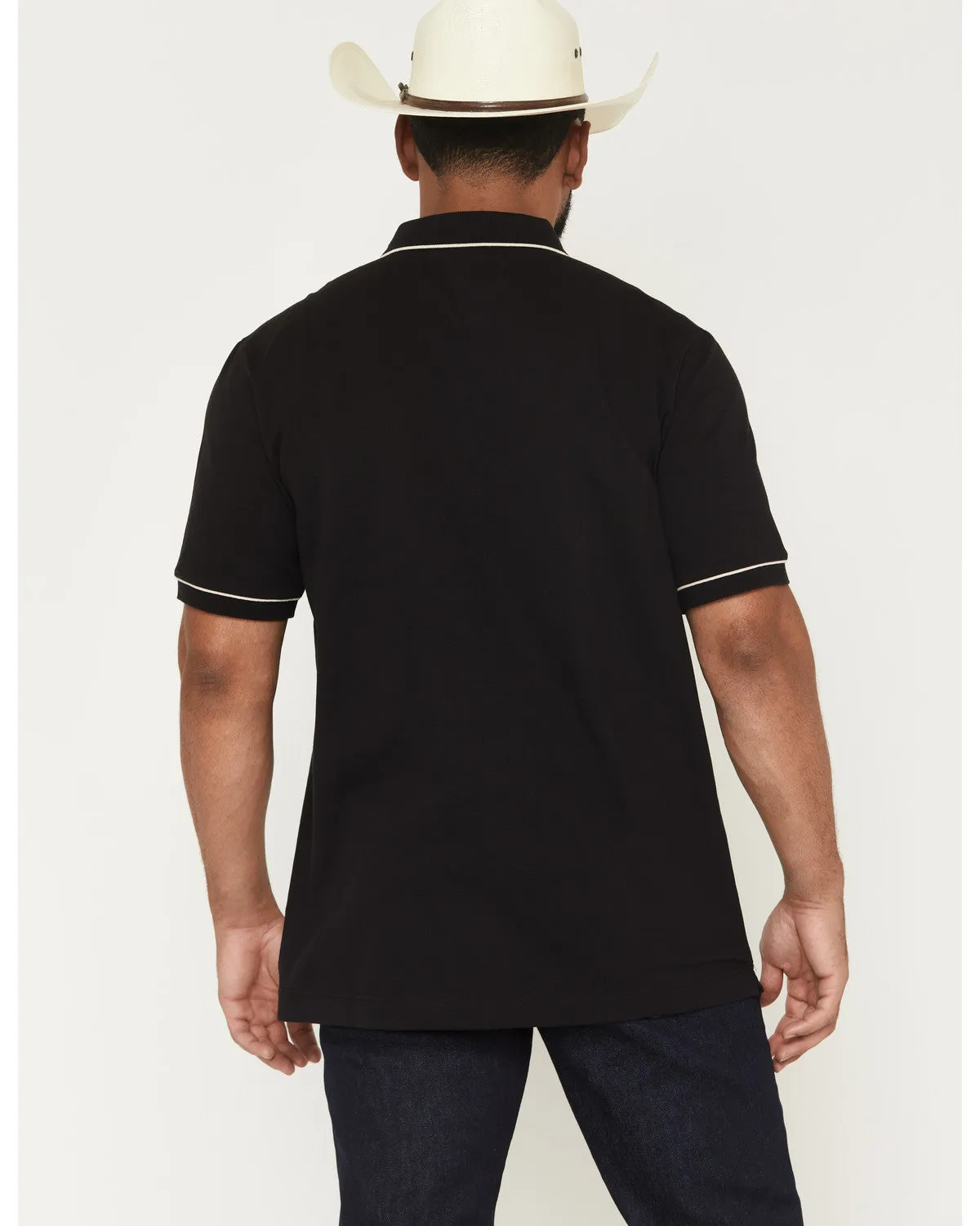 Cody James Black 1978® Men's Cooper Solid Short Sleeve Stretch Polo sold by Cody James product image thumbnail 4