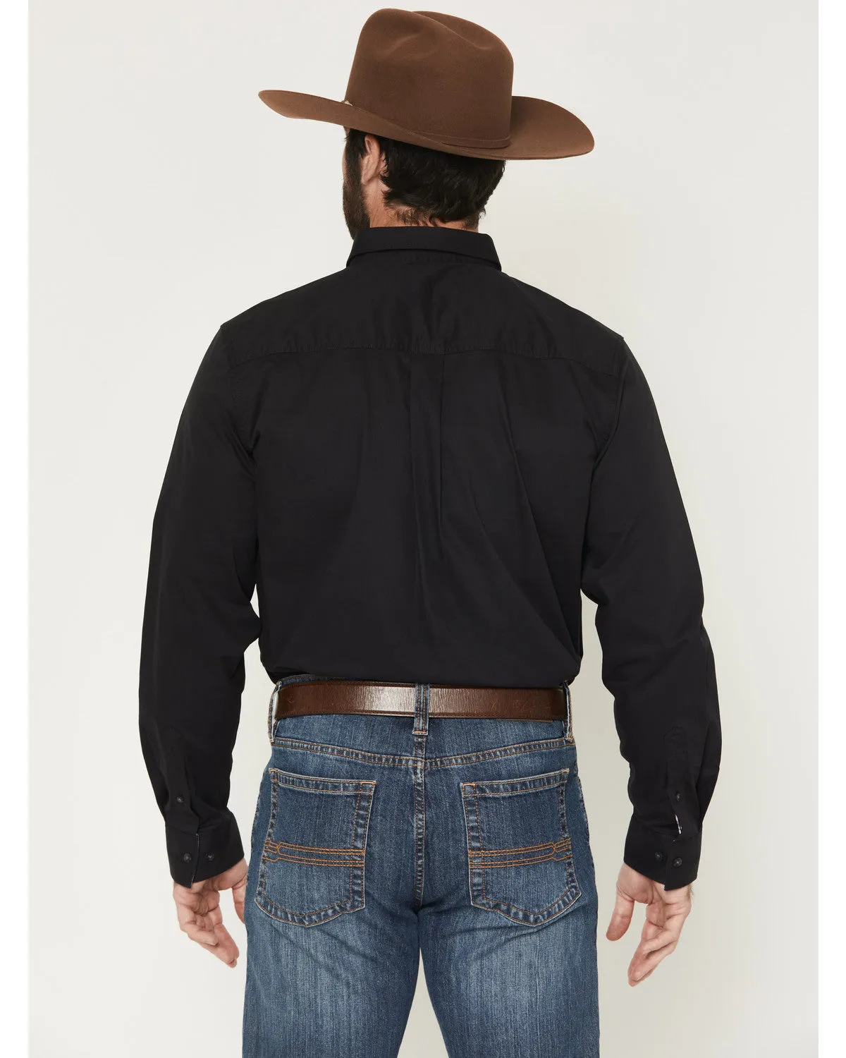 Cody James Men's Basic Solid Long Sleeve Button-Down Stretch Western Shirt - Tall sold by Cody James product image thumbnail 4