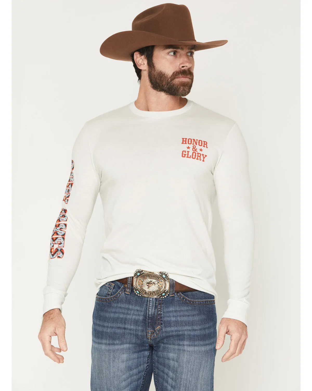 Cody James Men's Southwestern Logo Long Sleeve Graphic T-Shirt sold by Cody James