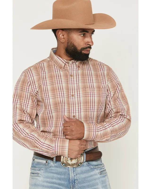 Cody James Men's Bodie Plaid Print Long Sleeve Button-Down Stretch Western Shirt sold by Cody James