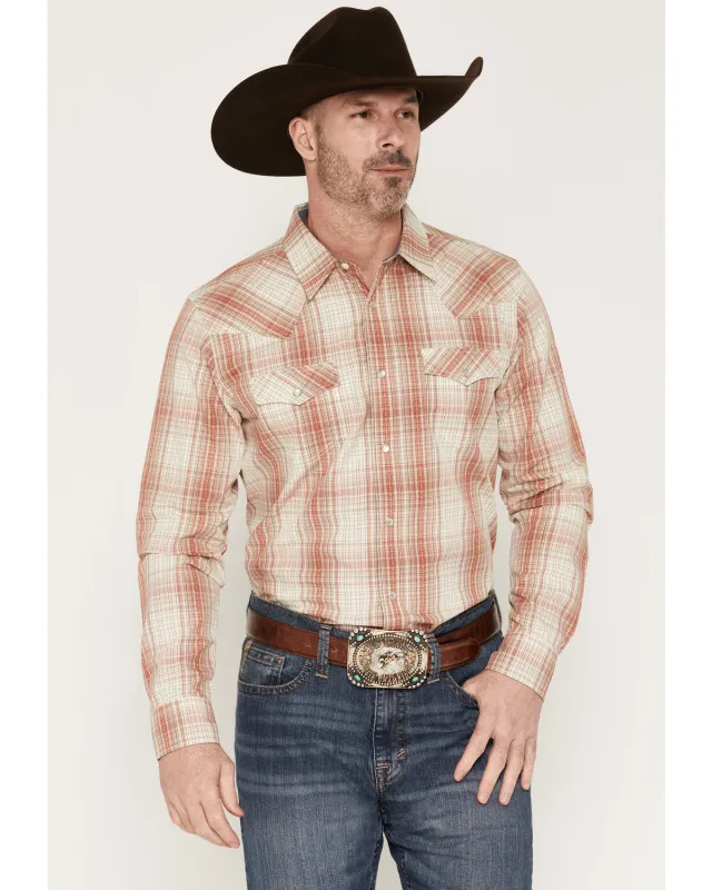 Cody James Men's Legend Dobby Plaid Print Long Sleeve Snap Western Shirt made by Cody James