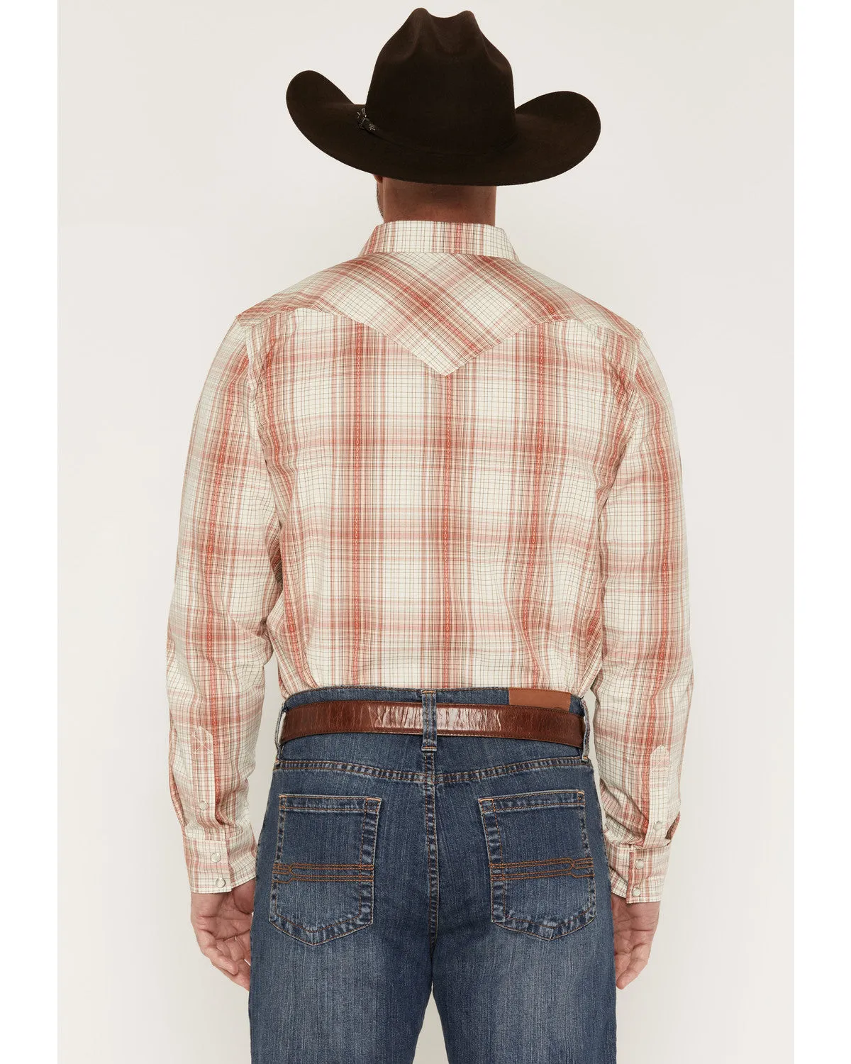 Cody James Men's Legend Dobby Plaid Print Long Sleeve Snap Western Shirt sold by Cody James product image thumbnail 4