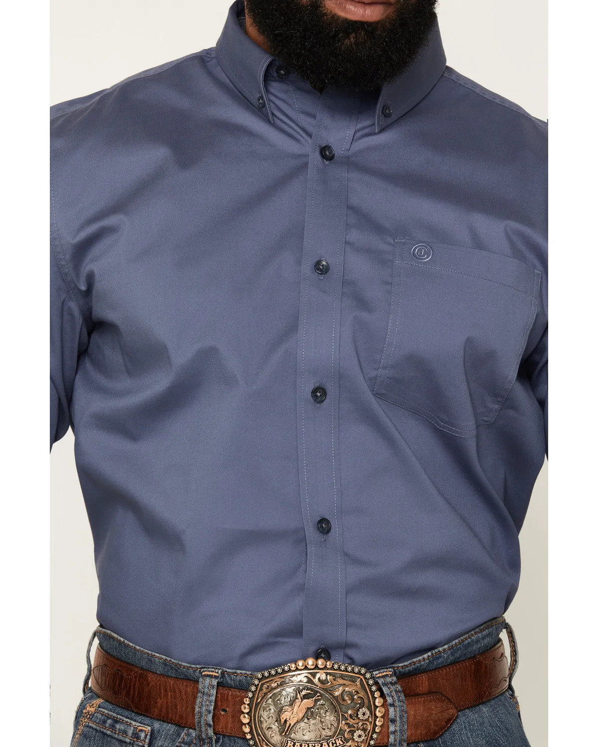 Cody James Men's Solid Long Sleeve Button-Down Stretch Western Shirt - Tall sold by Cody James product image thumbnail 3