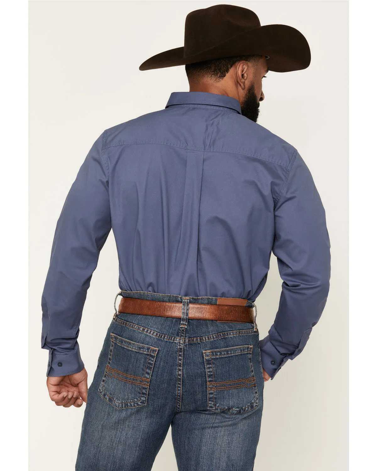 Cody James Men's Solid Long Sleeve Button-Down Stretch Western Shirt - Tall sold by Cody James product image thumbnail 4