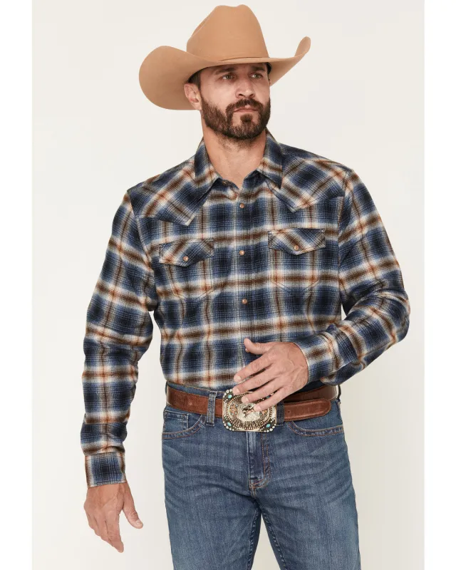 Cody James Men's Sequoia Plaid Print Long Sleeve Snap Flannel Shirt made by Cody James