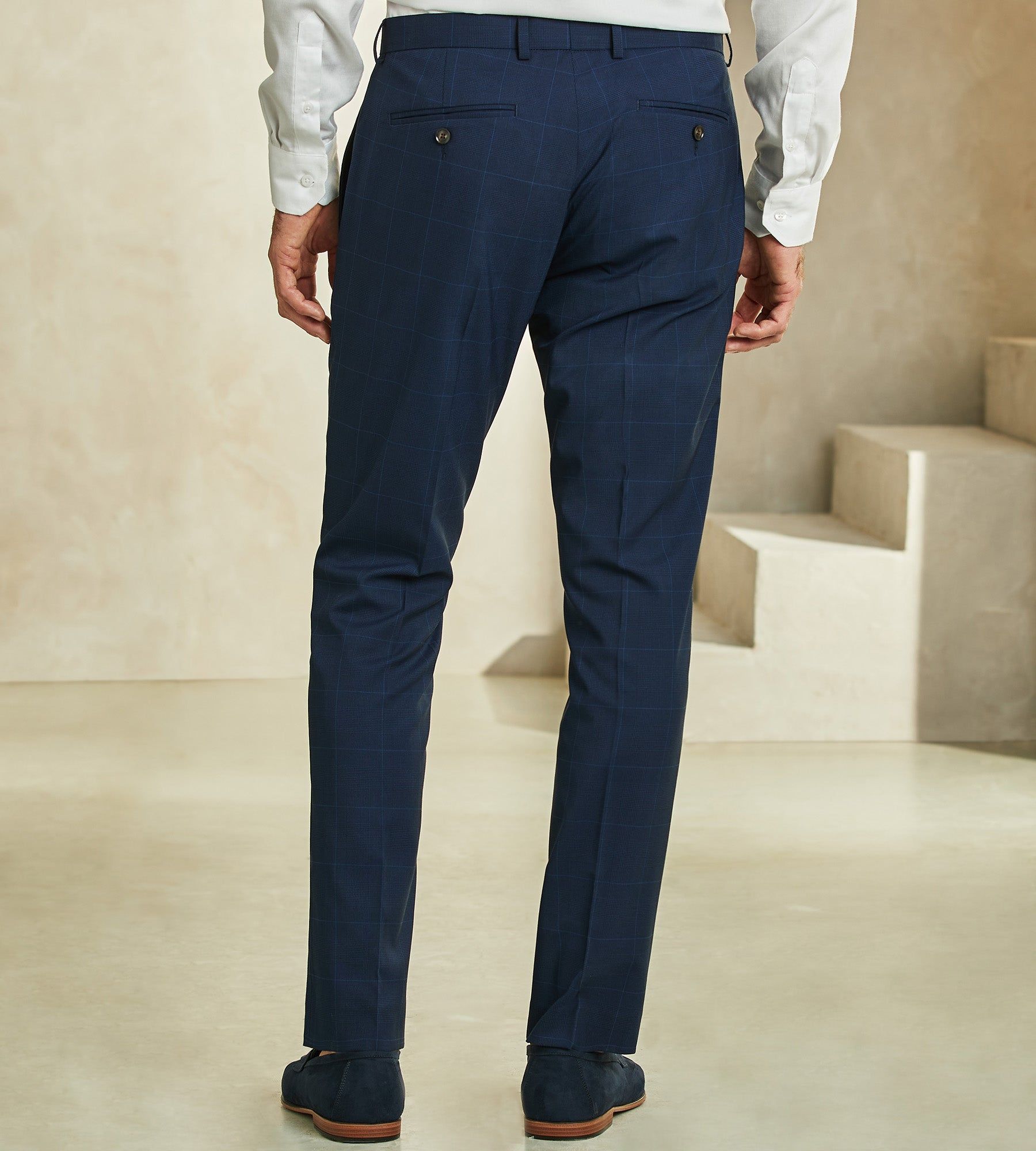 Slim Fit Check Suit Separate Pants sold by Tip Top product image thumbnail 3