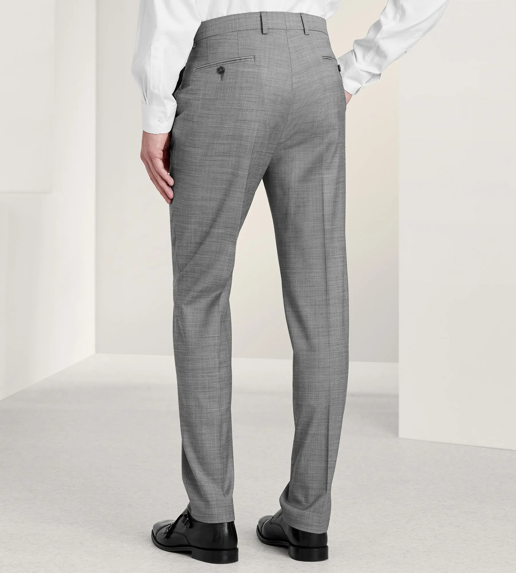 Slim Fit Stretch Solid Suit Separate Pants sold by Tip Top product image thumbnail 3