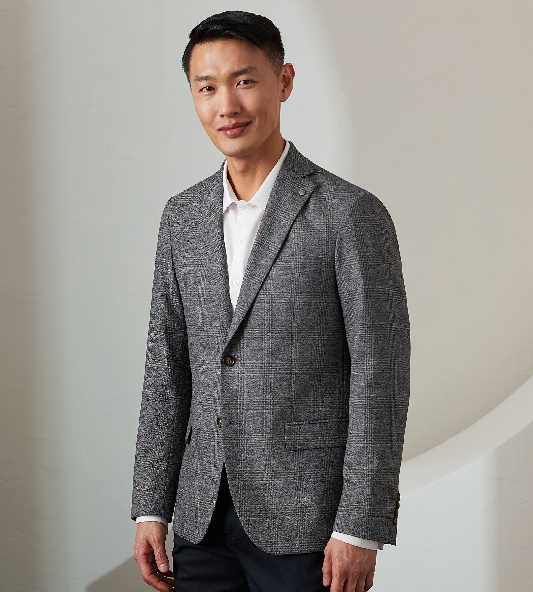 Modern Fit Woven Check Sport Jacket sold by Tip Top