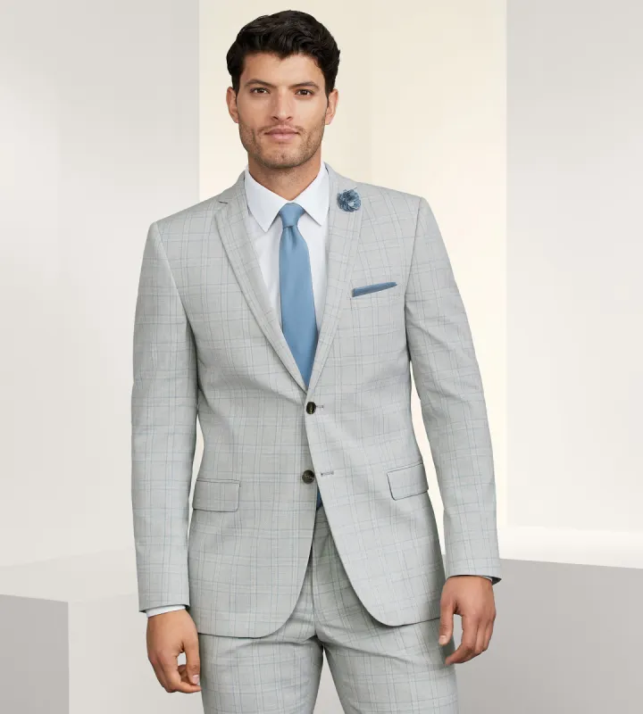 Slim Fit Check Suit Separate Jacket sold by Tip Top