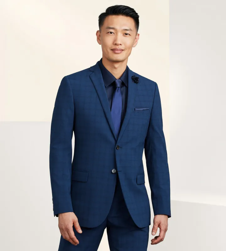 Slim Fit Check Suit Separate Jacket sold by Tip Top
