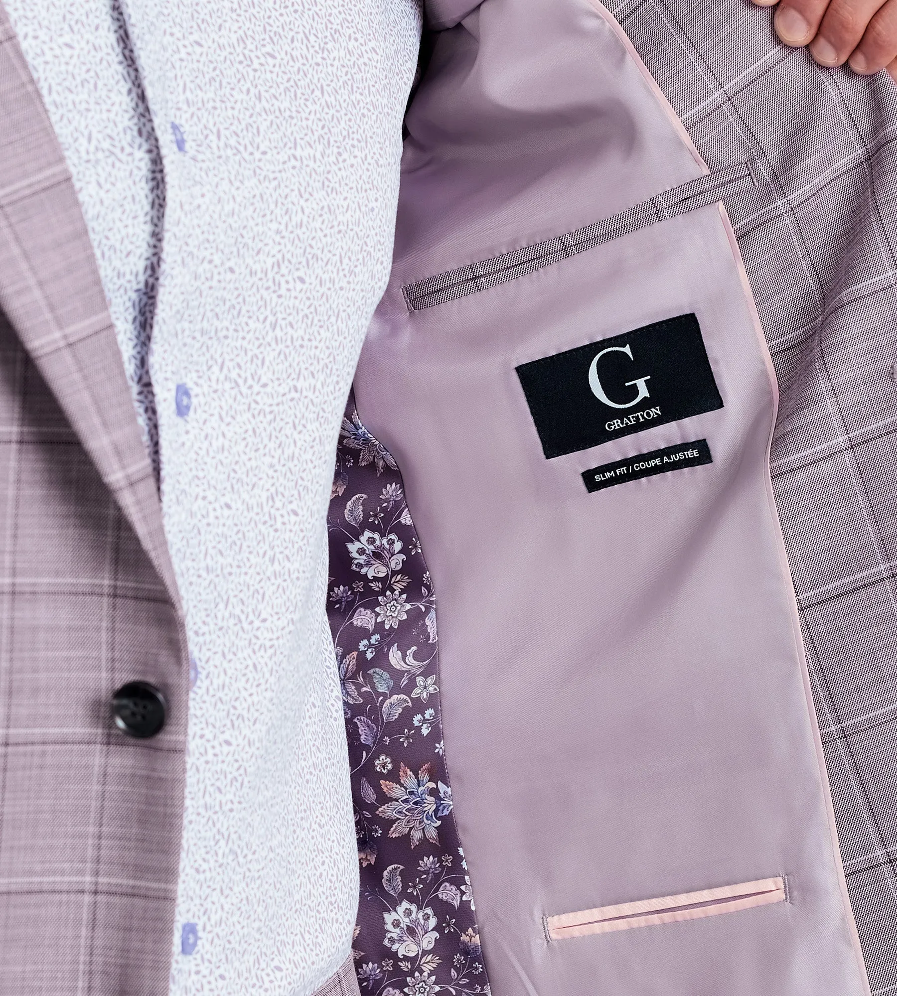 Slim Fit Check Suit sold by Tip Top product image thumbnail 3