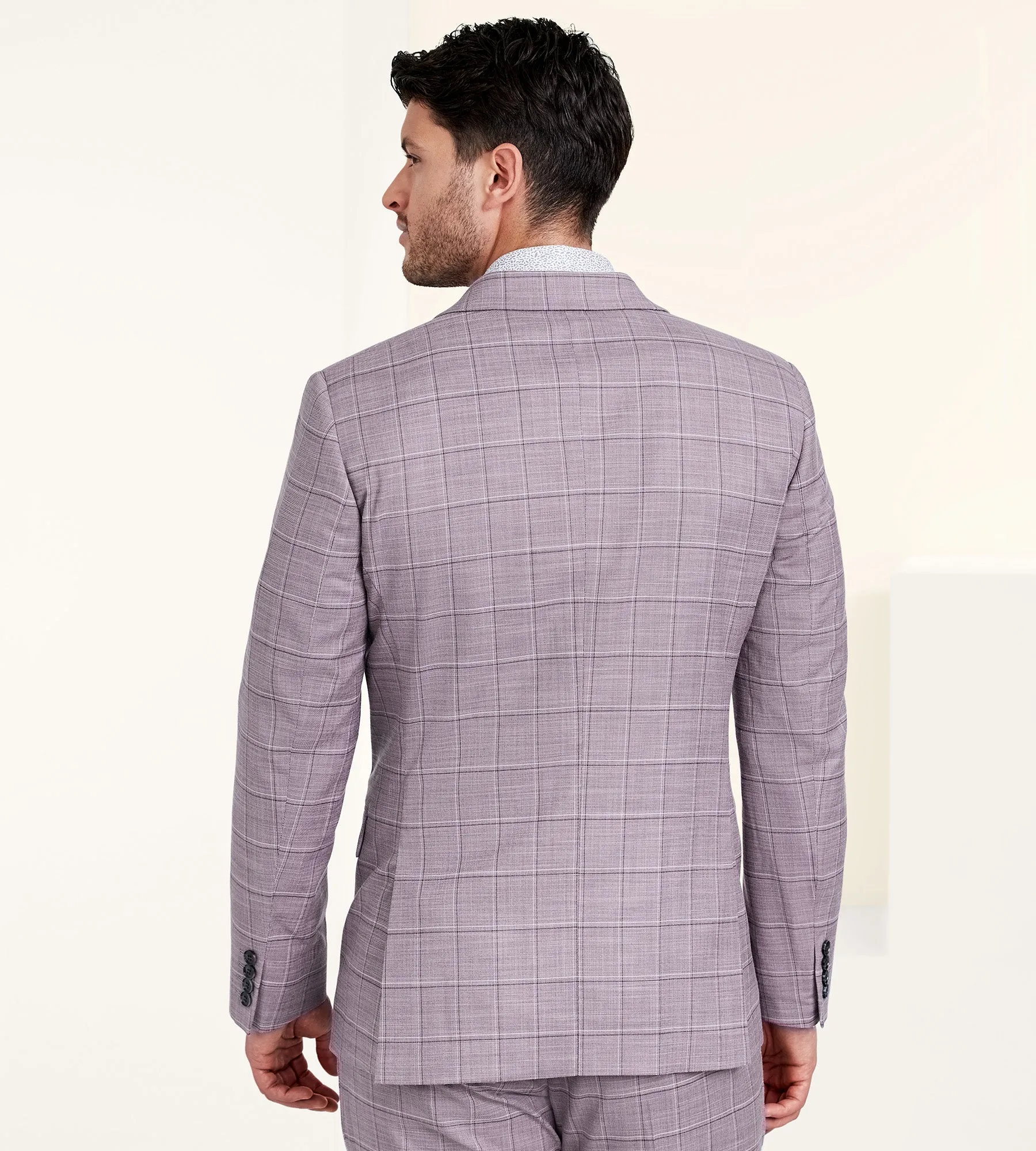 Slim Fit Check Suit sold by Tip Top product image thumbnail 4