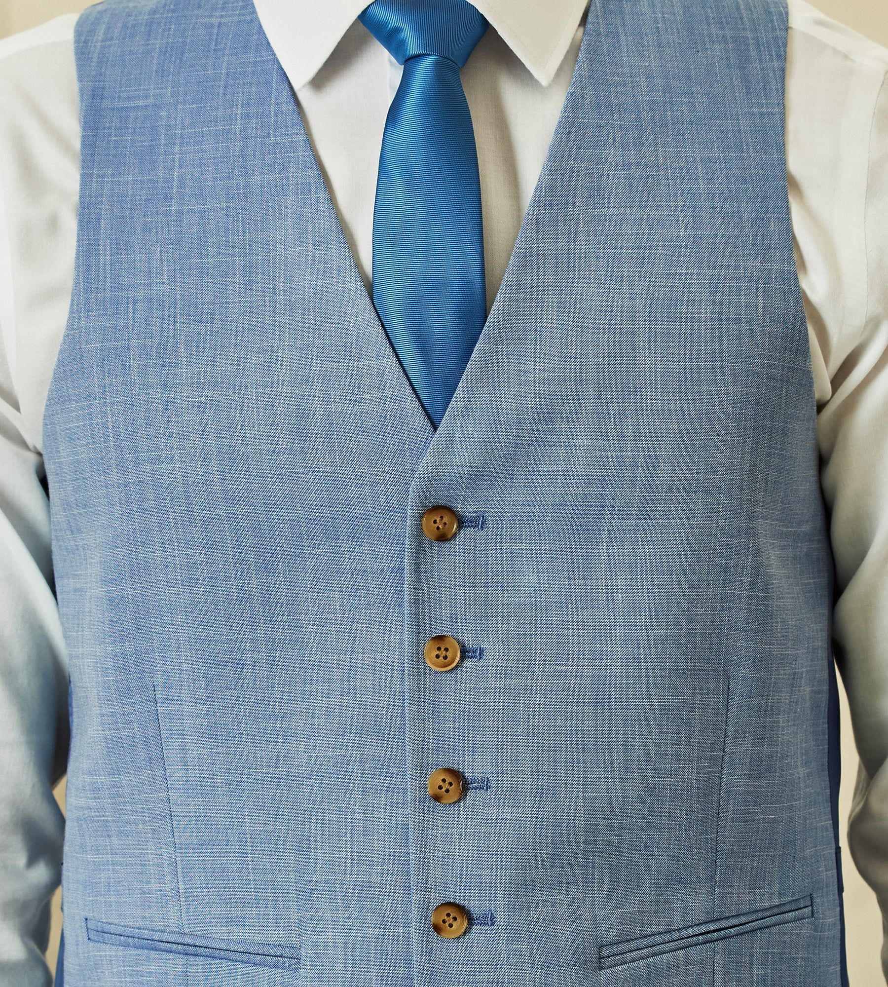 Slim Fit Solid Suit Separate Vest sold by Tip Top product image thumbnail 2