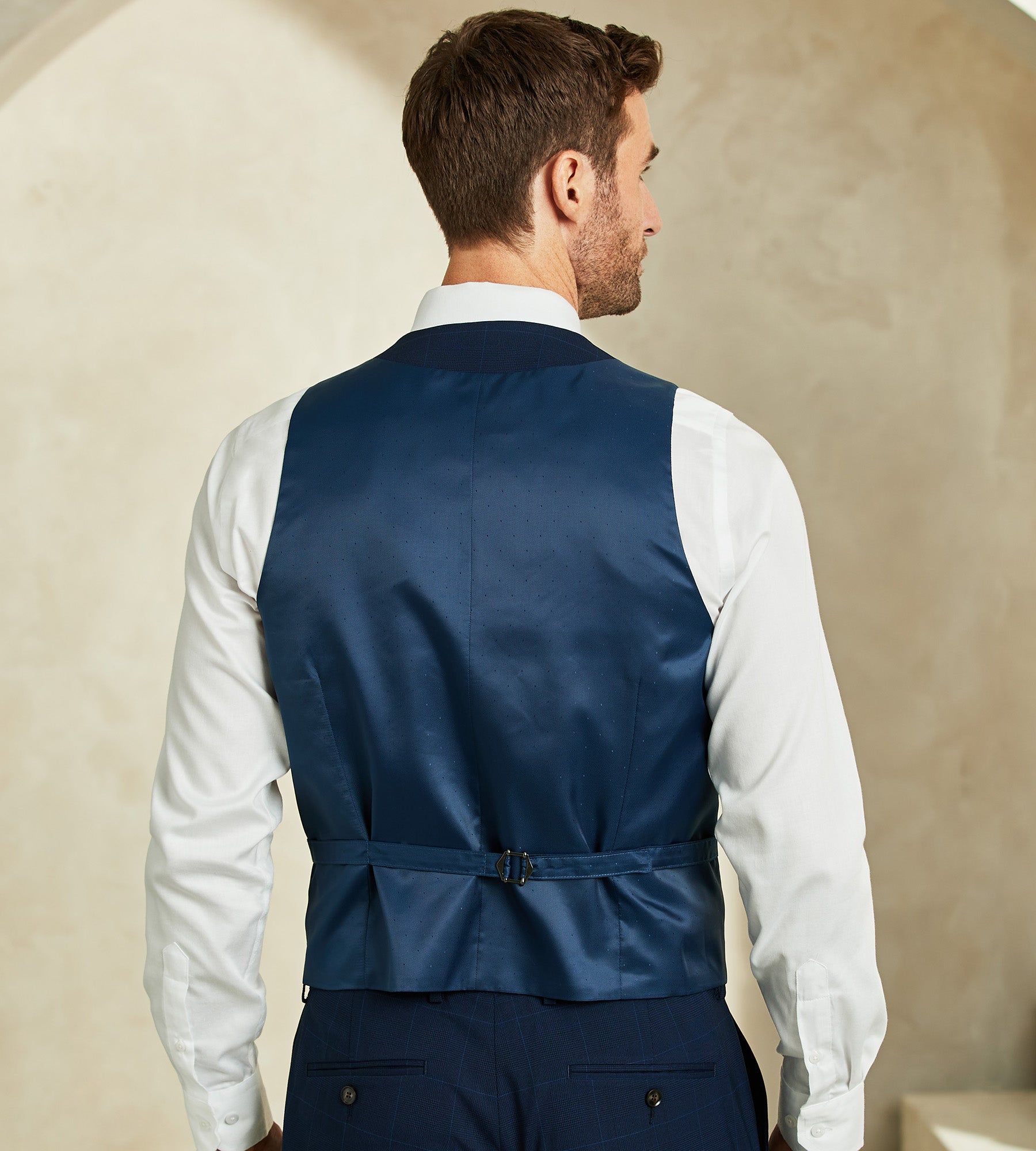 Slim Fit Check Suit Separate Vest sold by Tip Top product image thumbnail 2