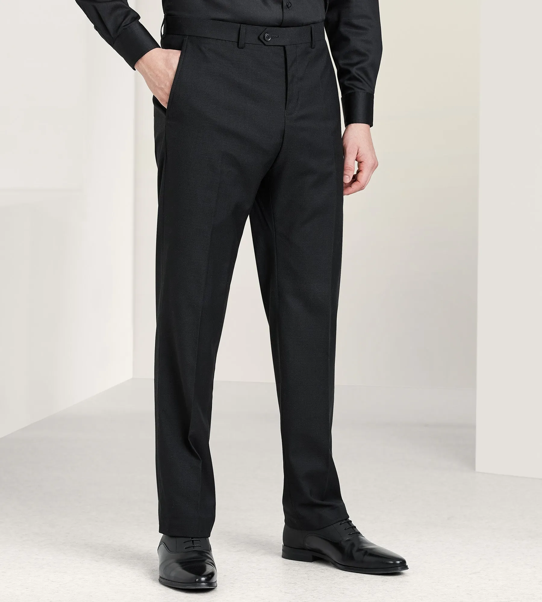 Slim Fit Solid Suit Pants sold by Tip Top