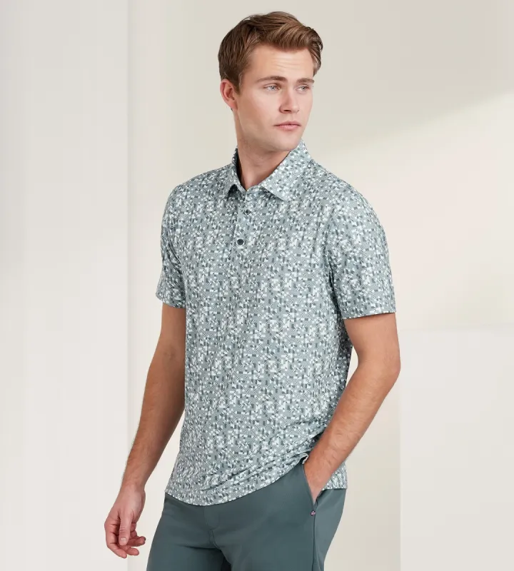 Modern Fit Printed Performance Polo sold by Tip Top