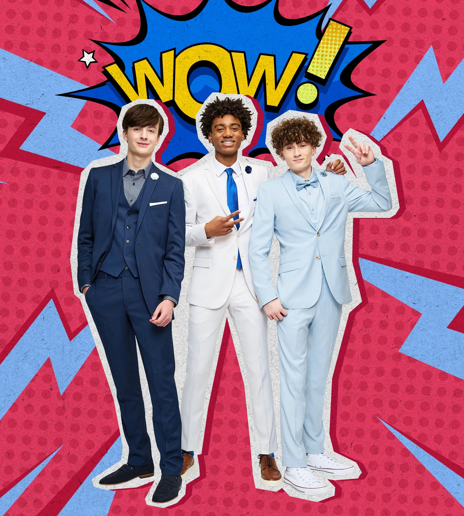 Light Blue Everything Suit Prom Look sold by Tip Top product image thumbnail 3