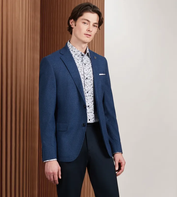 Modern Fit Woven Mini Check Sport Jacket sold by Tip Top
