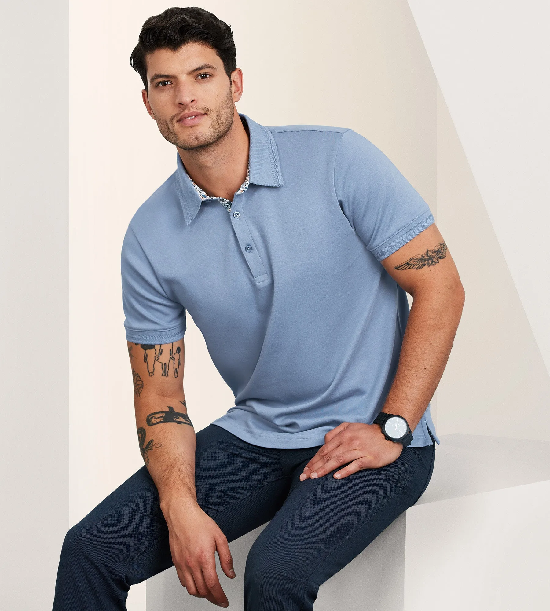 Modern Fit Short Sleeve Polo sold by Tip Top product image thumbnail 3