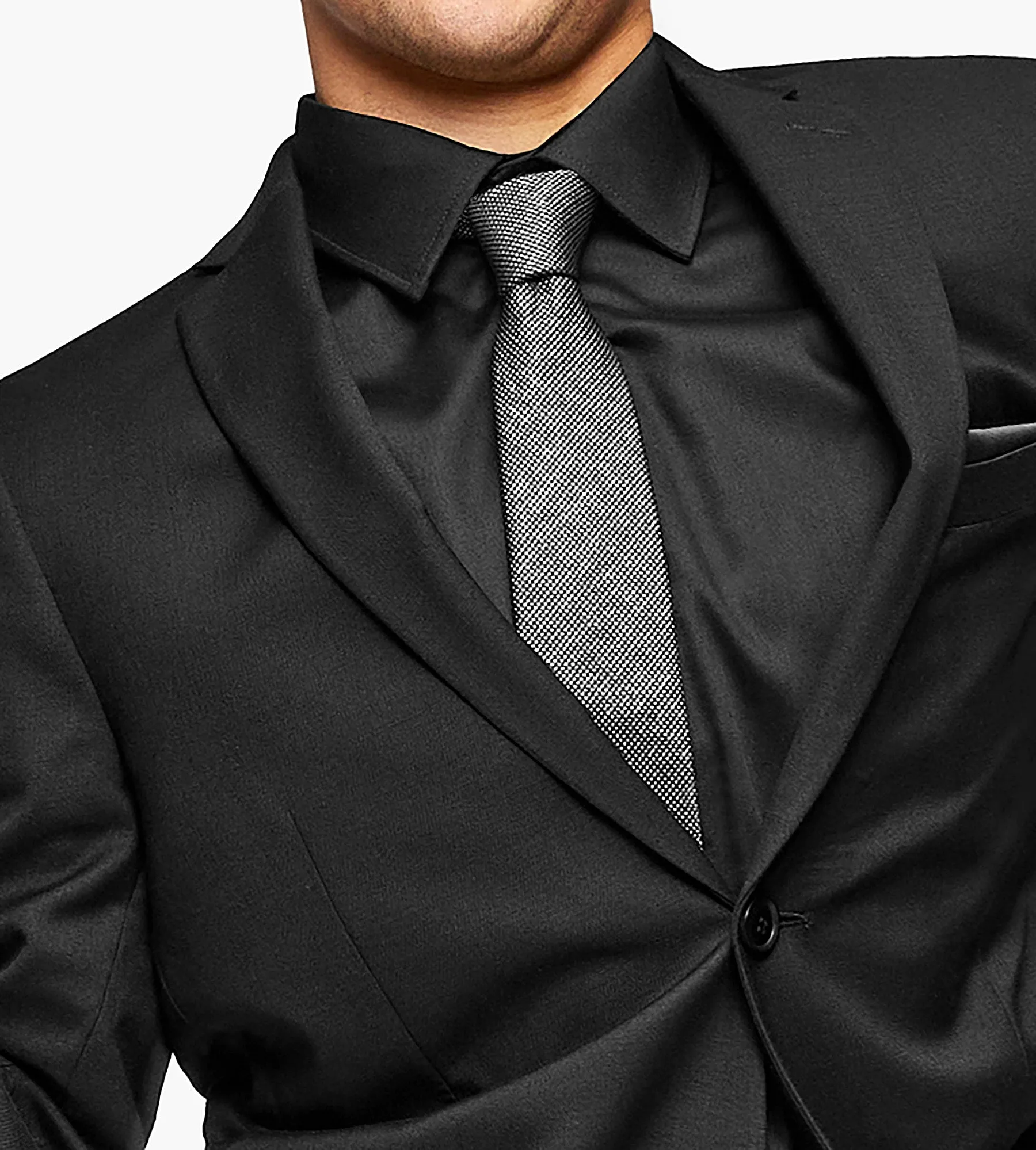Black on Black Suit Prom Look sold by Tip Top product image thumbnail 2