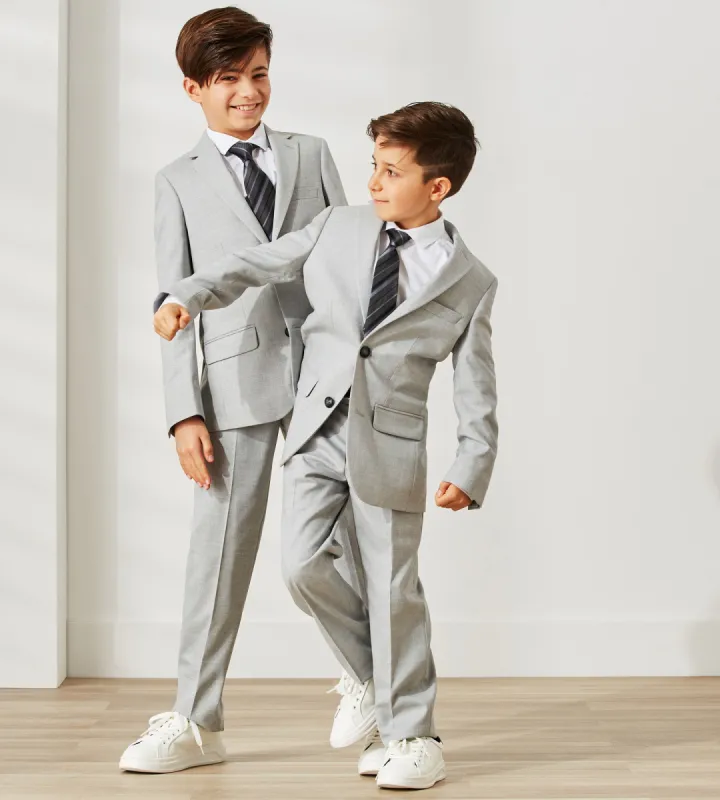 Boys Solid Suit Jacket sold by Tip Top